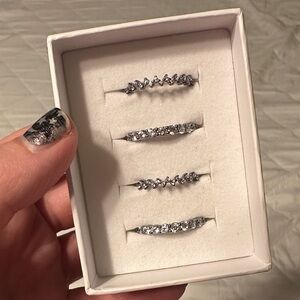 Darling you are magic - Elegant Silver Women's Ring Set